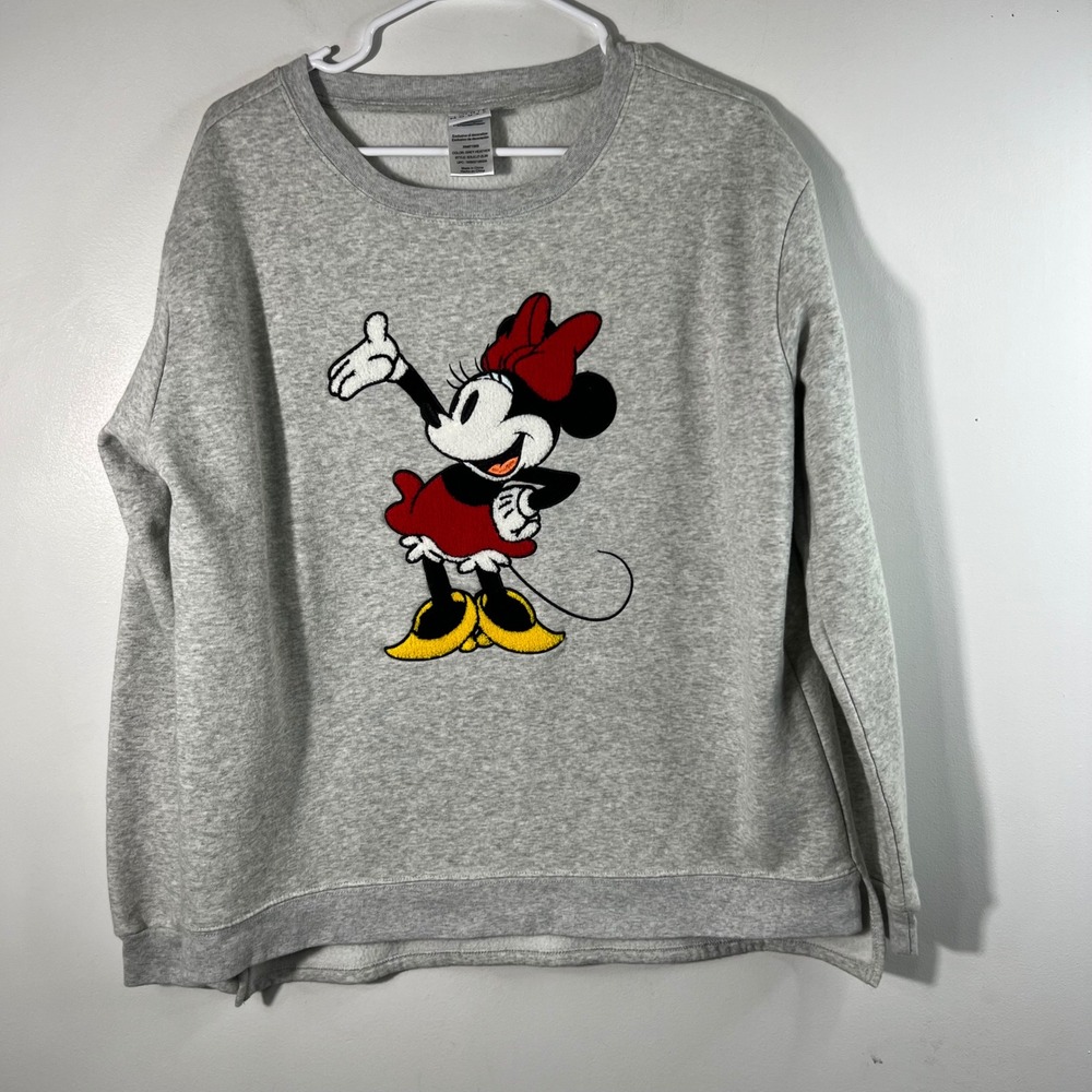 Disney Minnie Mouse Sweatshirt Gray Heather 2XL